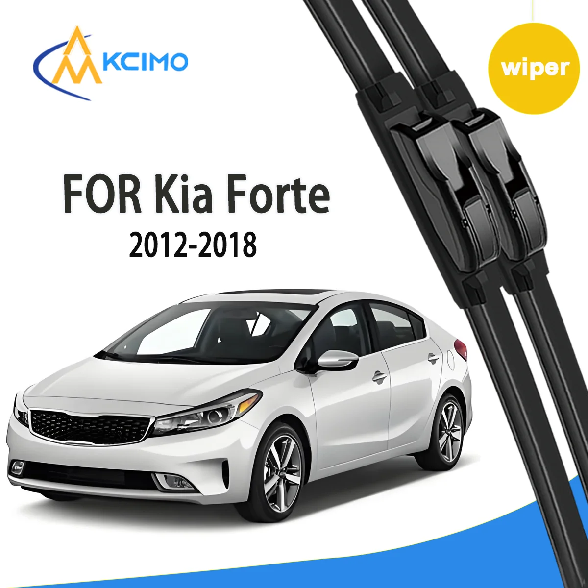 

2pcs Quality Windscreen Silent Black Car Rain Brush Suitable for Kia Forte YD 2012-2018 Kia Cerato Kia K3 Front Windshield Wiper
