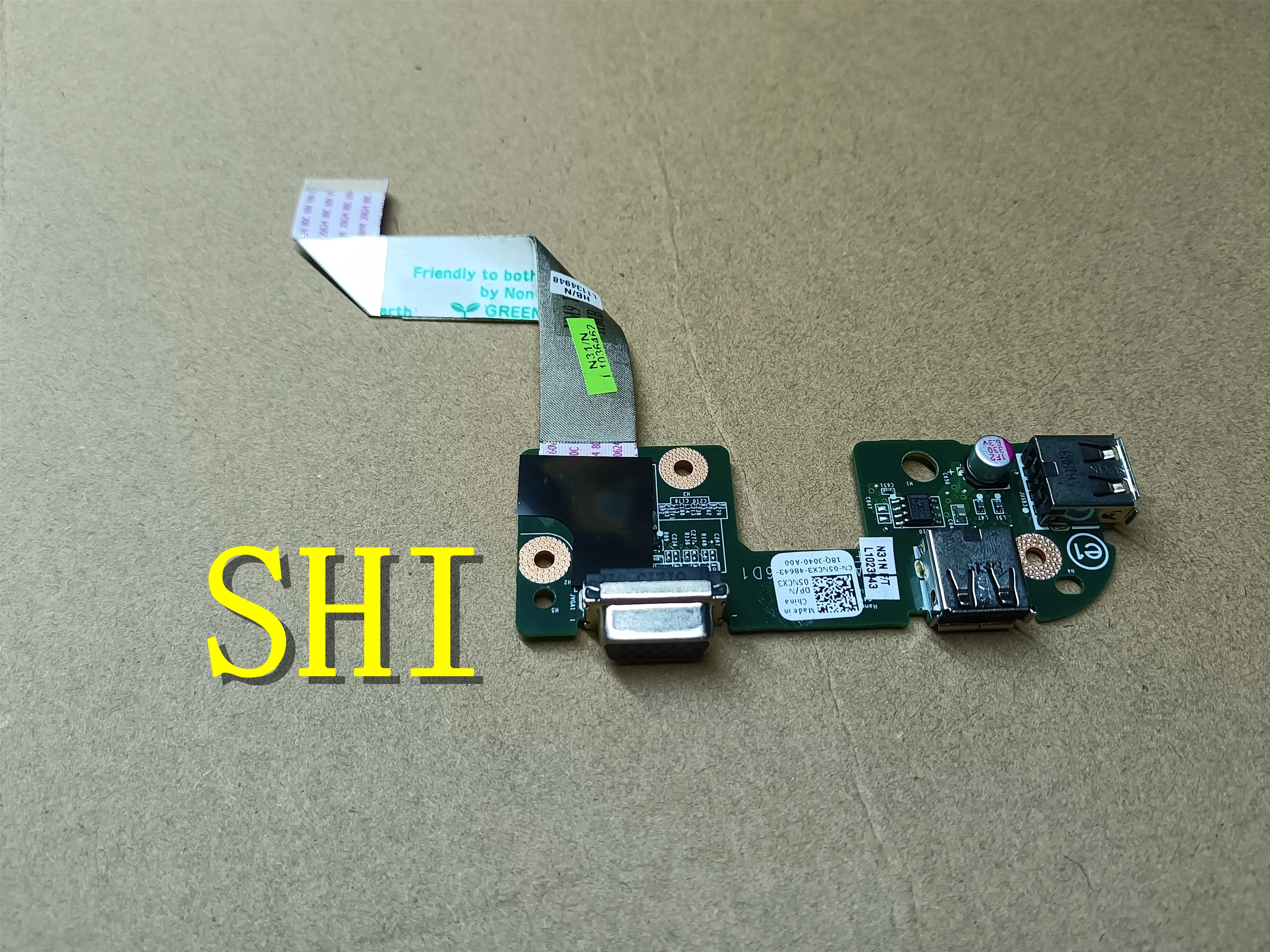 FÜR 05NCX3 Für Dell Inspiron 17R N7010 Echtem USB VGA Port Board W/Kabel 5NCX3