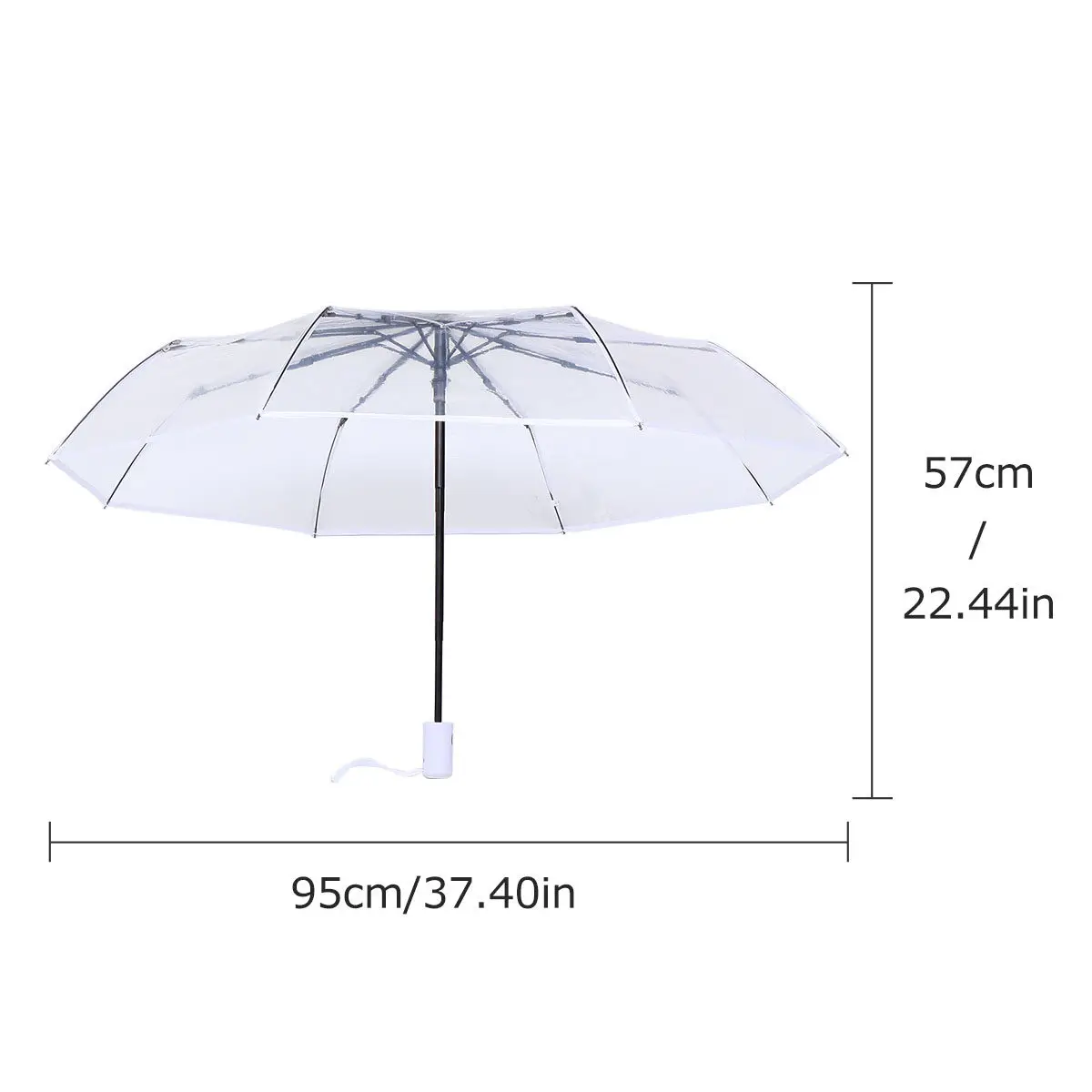 1Pcs Premium Automatic Triple Folding Umbrella Quick Dry Waterproof Design Compact Travel Umbrella for Rain Sun Protection