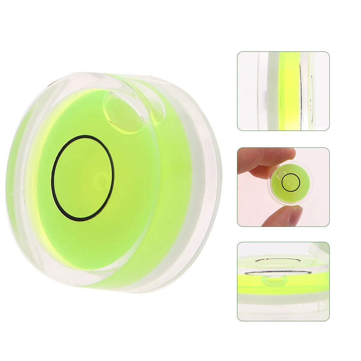 

10pcs 25X10Mm Acrylic Round Bubble Level Clear High Precision Spirit Level For Calibration Surface Alignment Horizontal Tool