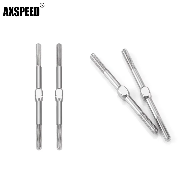 AXSPEED Universal M3 Metal Double-end Threaded Pull Rod/ Positive and Reverse Thread Link Rod for RC Models Upgrade Parts