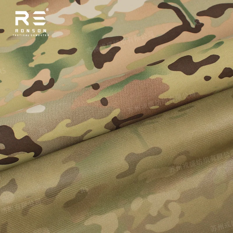 MC Multicam Camouflage 184T نايلون Taslan TPU 3 طبقات نسيج مغلف سترات خارجية قابلة للتنفس ومقاومة للماء مع NIR