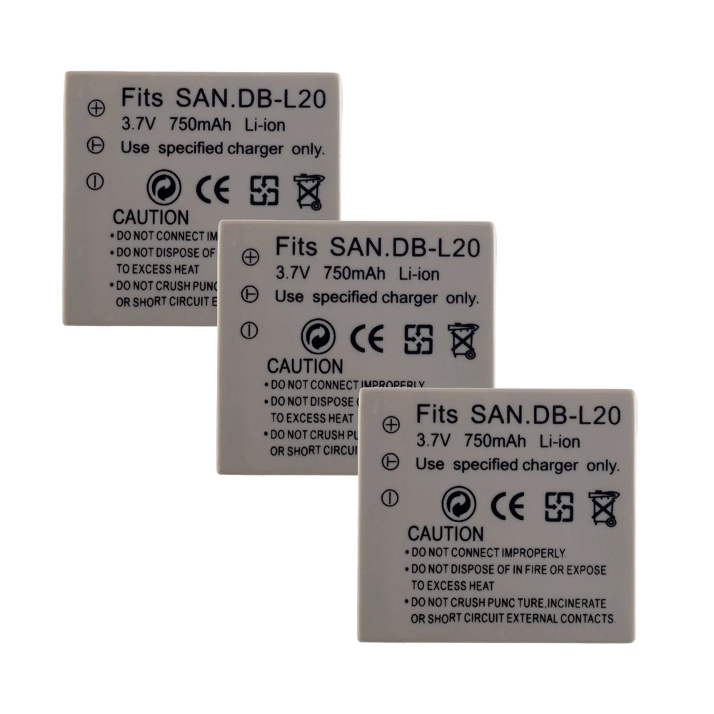 DB-L20 Battery or LCD Charger For Sanyo Xacti DMX-C1 C4 C5 C6 CA6