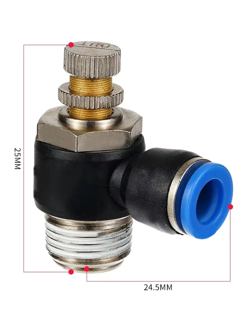 Pneumatic Quick Connect Connector SL 4 6 8 10 12mm M5 '1/8' 1/4 '3/8' 1/2 Air Speed Regulating Valve Accelerator Valve