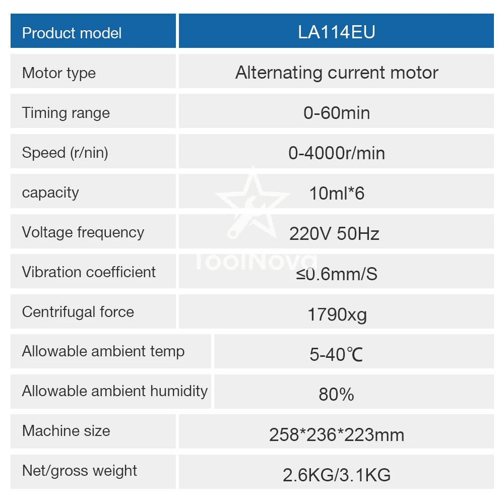 Hot-selling laboratory centrifuge, low-speed 10ml * 6 tube, desktop centrifuge, stable laboratory desktop centrifuge with timing
