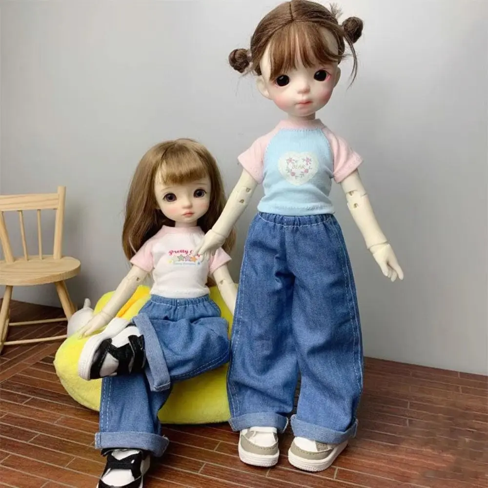 캐주얼웨어 우아한 하이 넥 셔츠 귀여운 미니 DIY 액세서리 니트 스웨터 우아한 1/4 1/6 BJD 30/45cm 인형