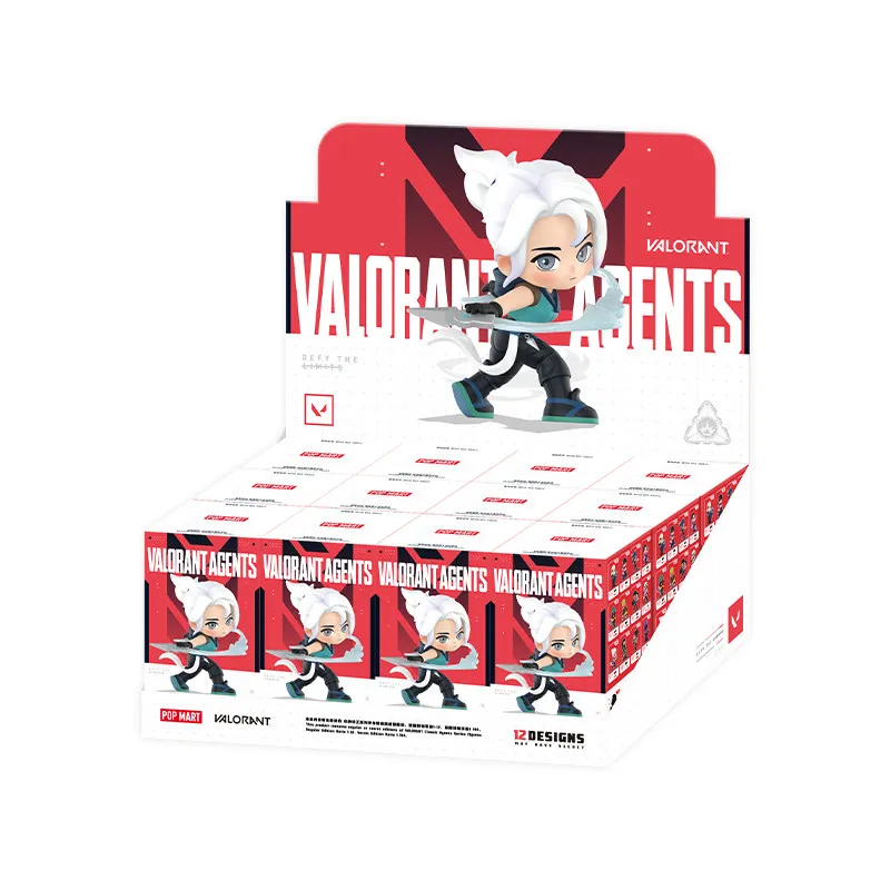 Image of POPMART VALORANT AGENTS Serie Blind Box Original Spielzeug Überraschungsbox Mystery Box Puppe Anime Figur Ornament