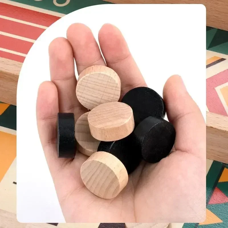 Kinder Zwei Person Schlacht Holz Bounce Schach Tisch Bounce Spaß Eltern-Kind-Interaktives Spiel Weihnachtsgeschenk Kinder Geschenk
