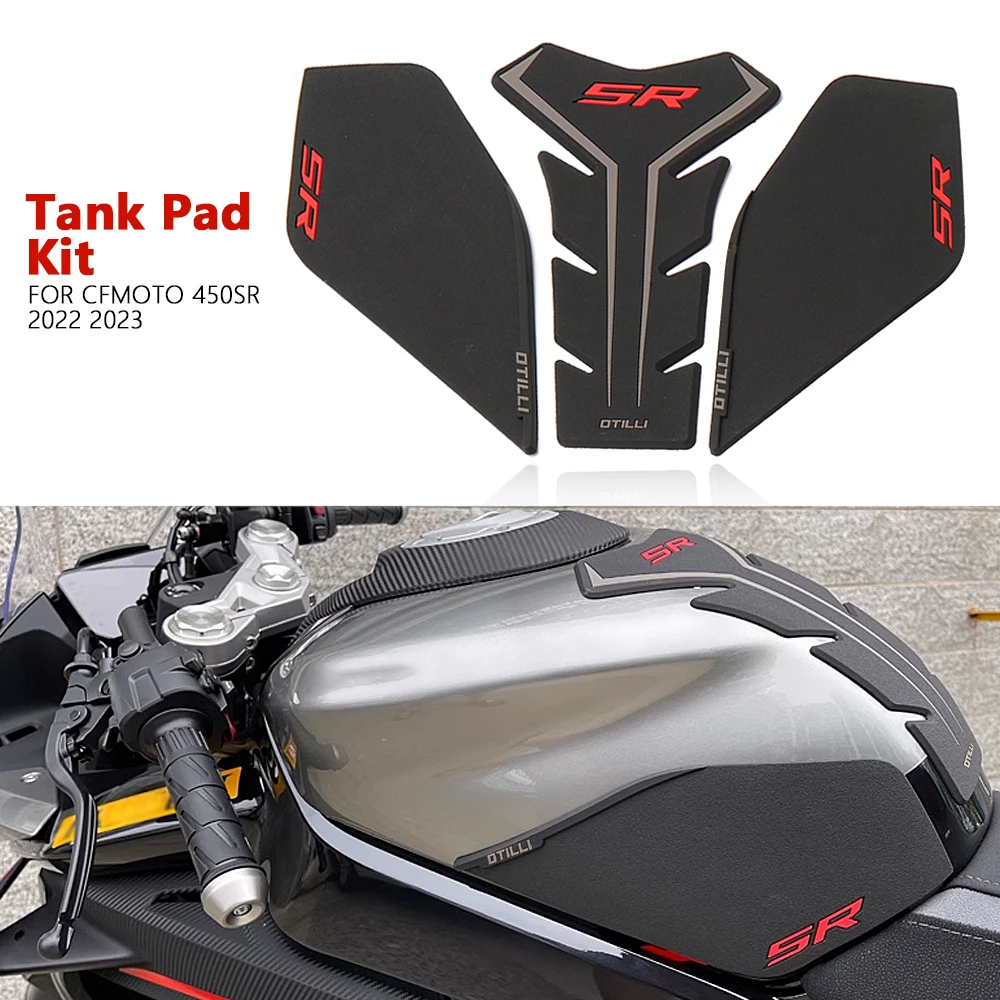 Motorcycle Accessories Frosted Sticker Decal Kit Fuel Tank Pad Protector Anti slip For CFMOTO 450SR 450 SR 450sr 2022 2023