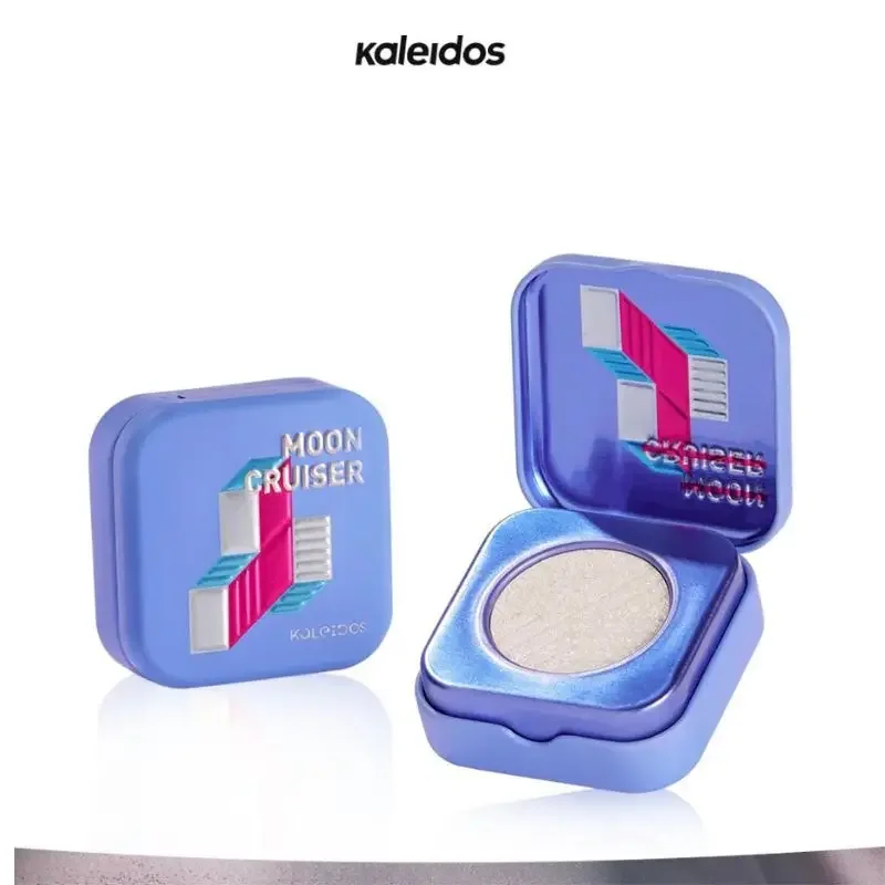 Kaleidos Single Highlight Cream Classic Space Age Small Square Box Sparkling Brighten Diamond Powder Waterlight Palette