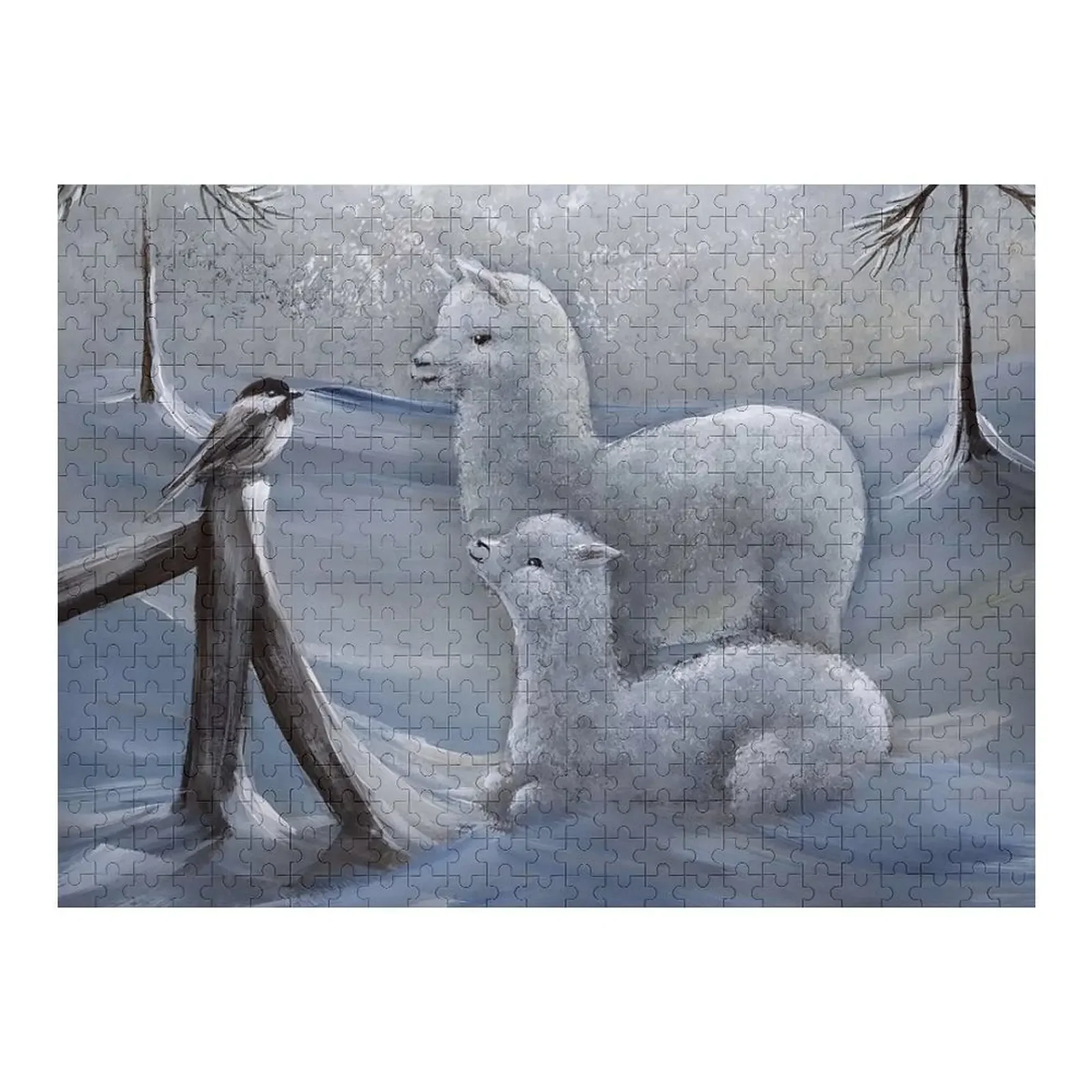 

Peaceful Alpacas Jigsaw Puzzle Picture Personalized Photo Gift Christmas Toys Custom Wooden Gift Puzzle
