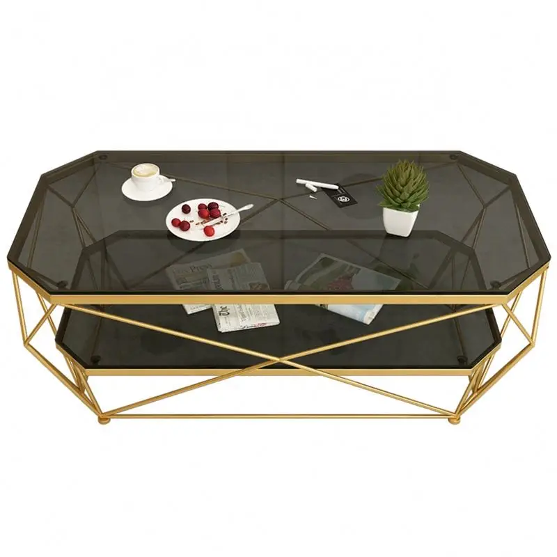 

Northern Europe Contracted Modern Tea Table Small Family Sitting Room Luxury Transparent Plexiglass Glass Top Coffee Table