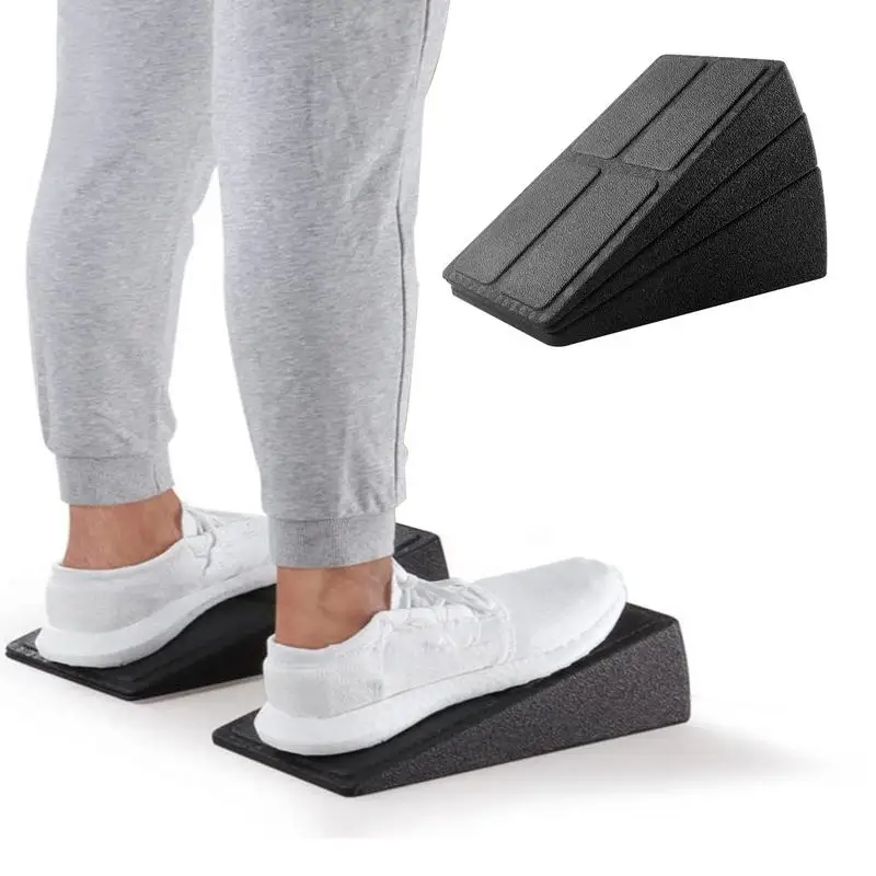 

Calf Stretcher Posture Board 3PCS Adjustable Non-Slip Squat Ramp Deadlift Wedge Slant Board Incline Board Improve Strength For