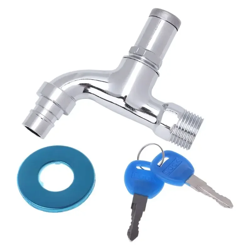 High Quality Anti-theft Sink Faucet With Lock Key Single Handle Lockable Household Washing Water Tap DropShipping For Outdoor