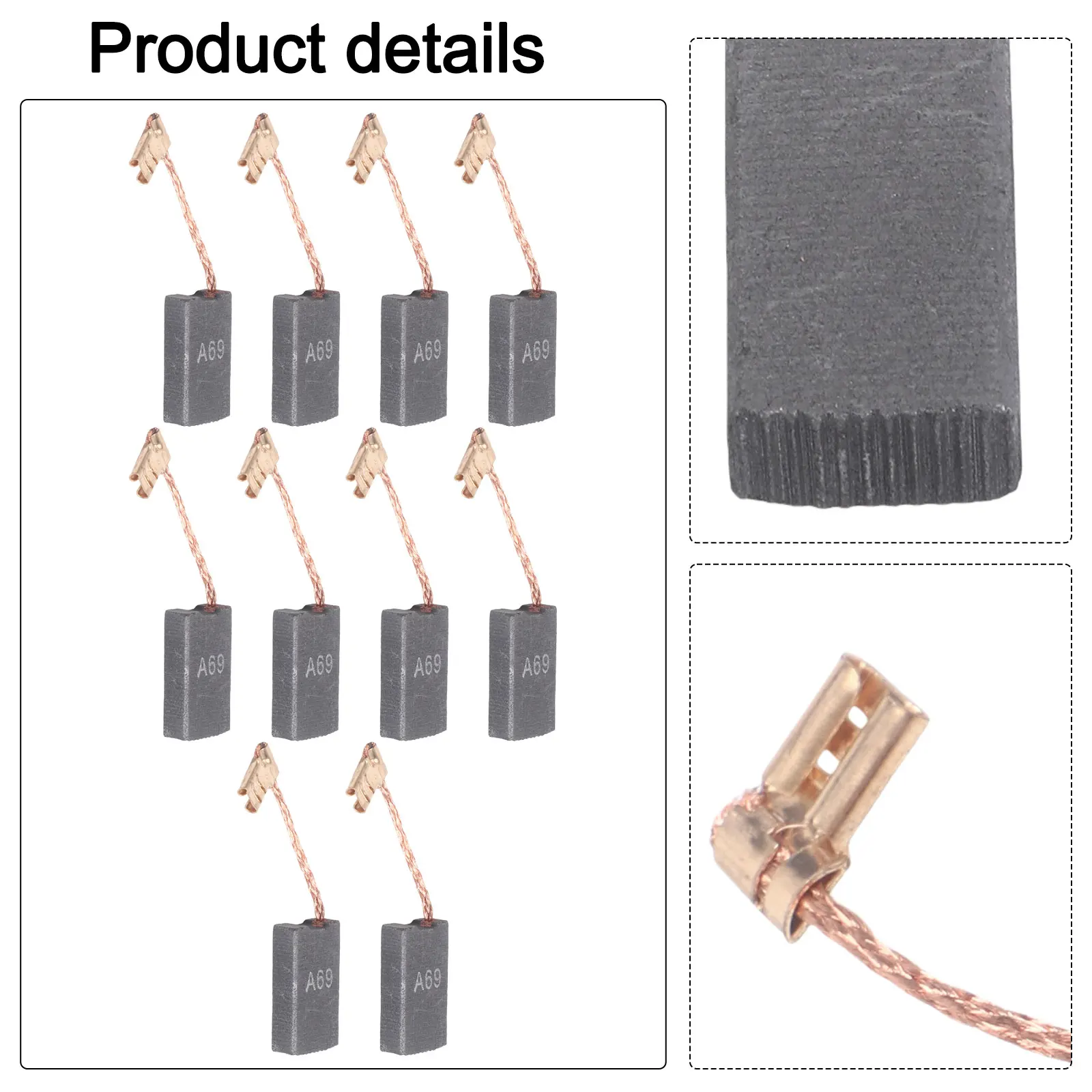 High Quality Carbon Brushes For Bosch Long Lasting Replaceable Approx 6.1cm For Drill Rotary Hammer Replacement