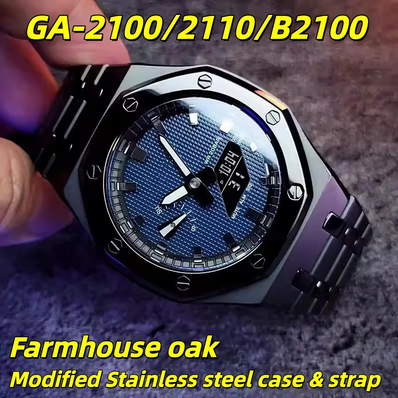 kit-de-modification-pour-g-shock-casioak-ga-2100-ga-b2100-boitier-et-bracelets-en-metal-mise-a-niveau-ga2100-coque-en-acier-brillant-bracelet-de-montre-avec-outils