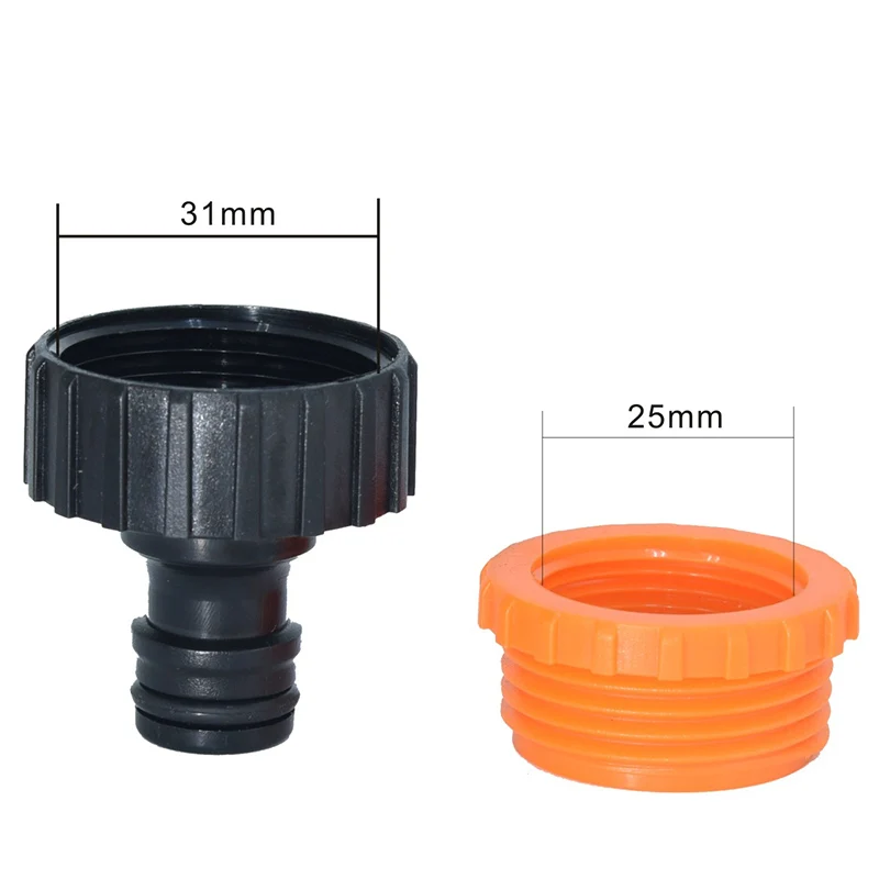 Garden Irrigation Faucet Connector 25mm 31mm Female Thread Adapter Water Tap Fitting for Triangle Valve Durable Accessory
