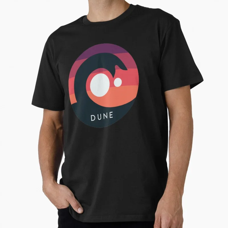 

Dune 2020 Sandworm Arrakis Vintage Sci fi Gift T shirt for man Large size Tops Retro movie Graphic Print Clothes