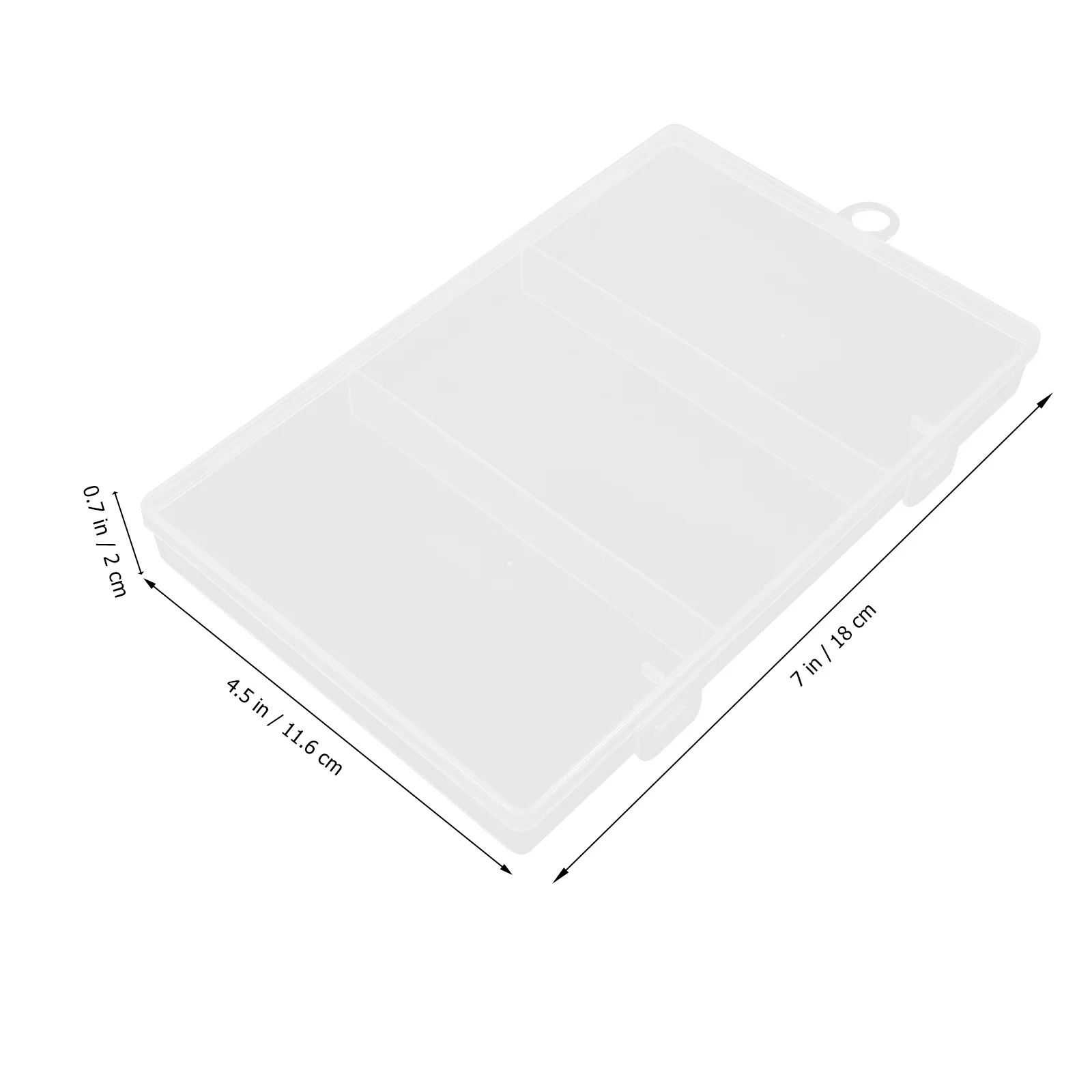 

Paper Clips Storage Box Clear Large Capacity Plastic Multi-Function Organizer Box Desktop Holder for Small Items Office Supplies