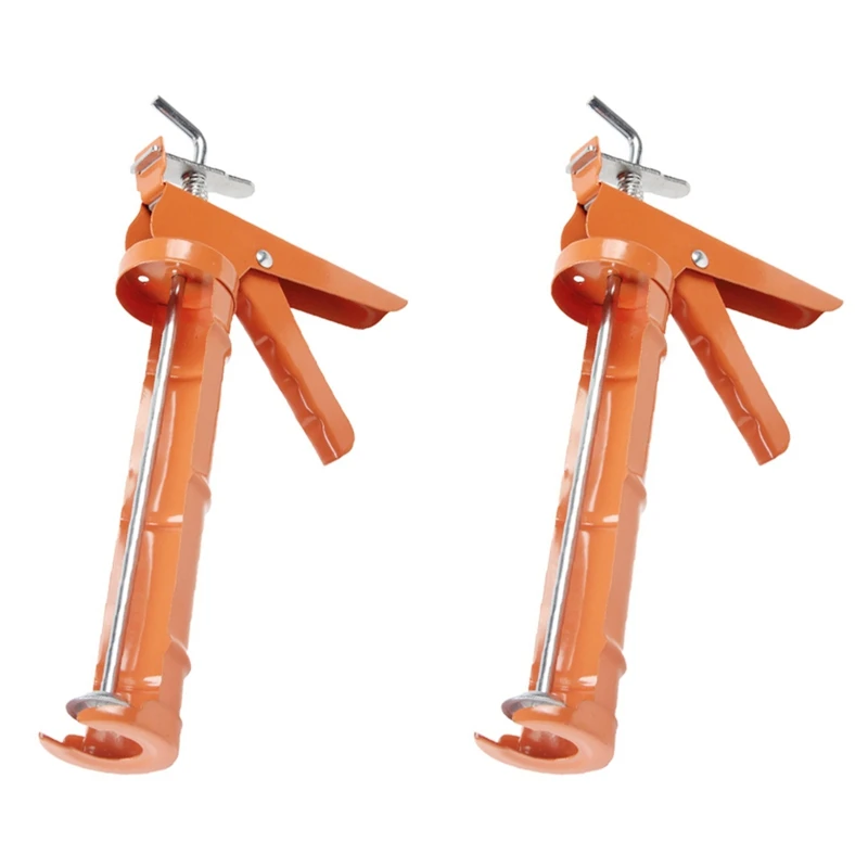 

A93G 2PCS Caulking Tool, 10:1 Thrust Ratio, Caulk Tool No Drip, Hand Caulking Tool For Glass Glue And Silicone Glue