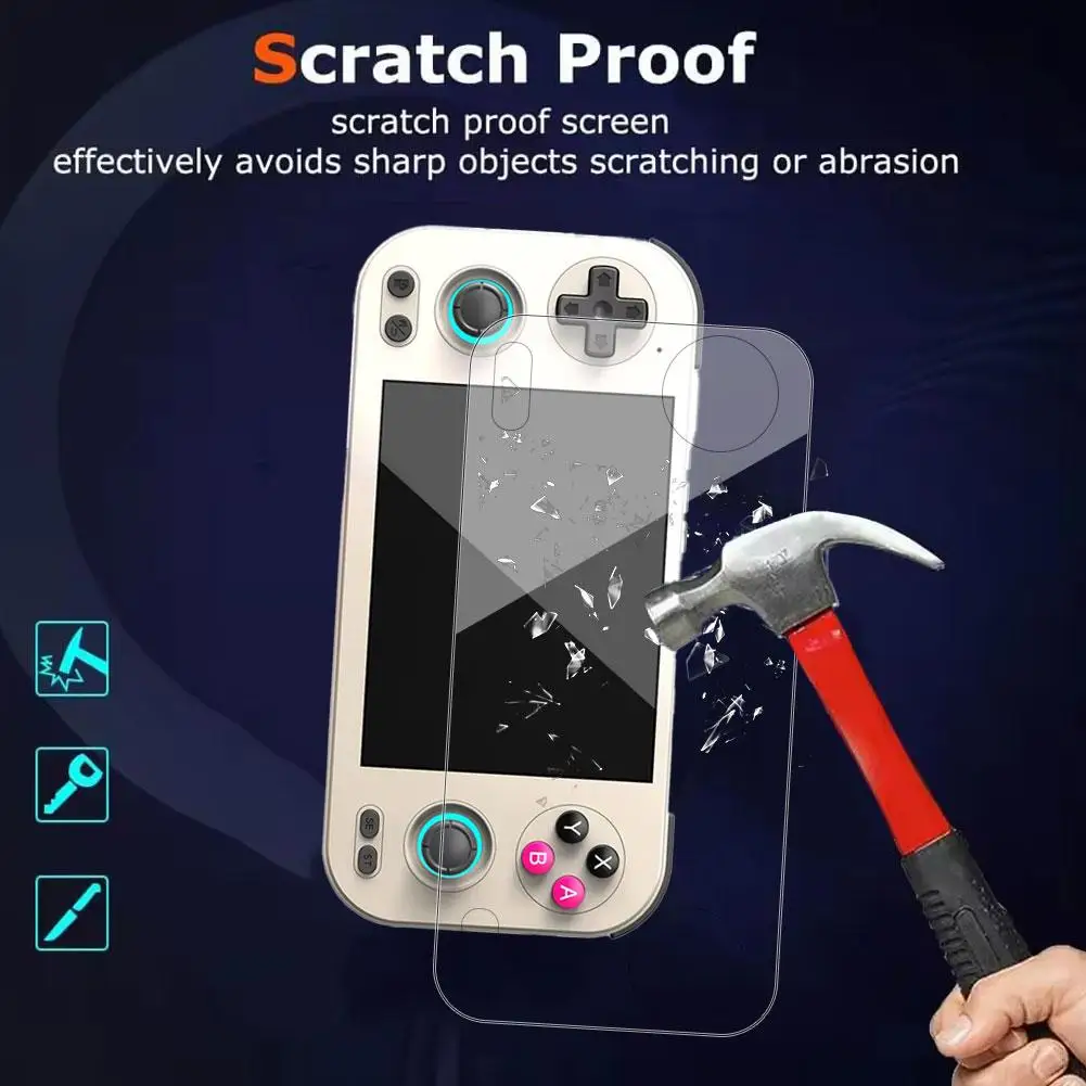 

For Anbernic RG476H Tempered Glass Screen Protector, Film Anti-Scratch 9H Explosion-Proof Bubble-Free HD Clear Hardness S6N4