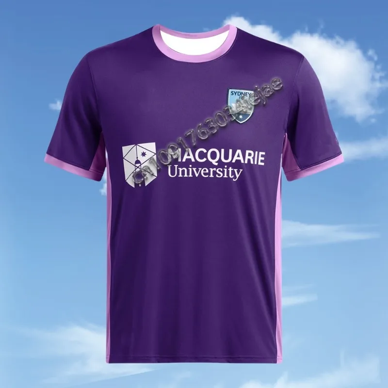 

MOTO-Sydney FC 2025 Mens Football Shirt Youth Kids Sportwear Oversized Training Soccer Uniform Breathable Unisex Jersey T