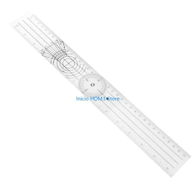 A5YD Multifunctional 360 Degree Goniometer Medical Spinal Ruler for Measuring