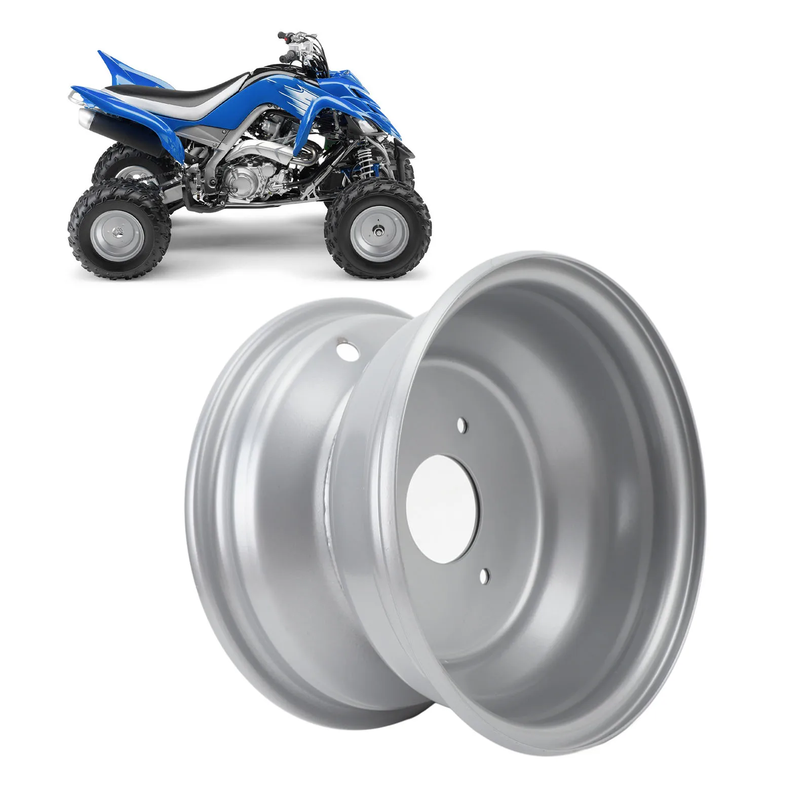 Kart Wheel Hub, Aluminum Alloy Wheel Hub, 8 Inch 3 Hole, ATV Golf Cart Rim, High-Grade Material, Enhanced Performance