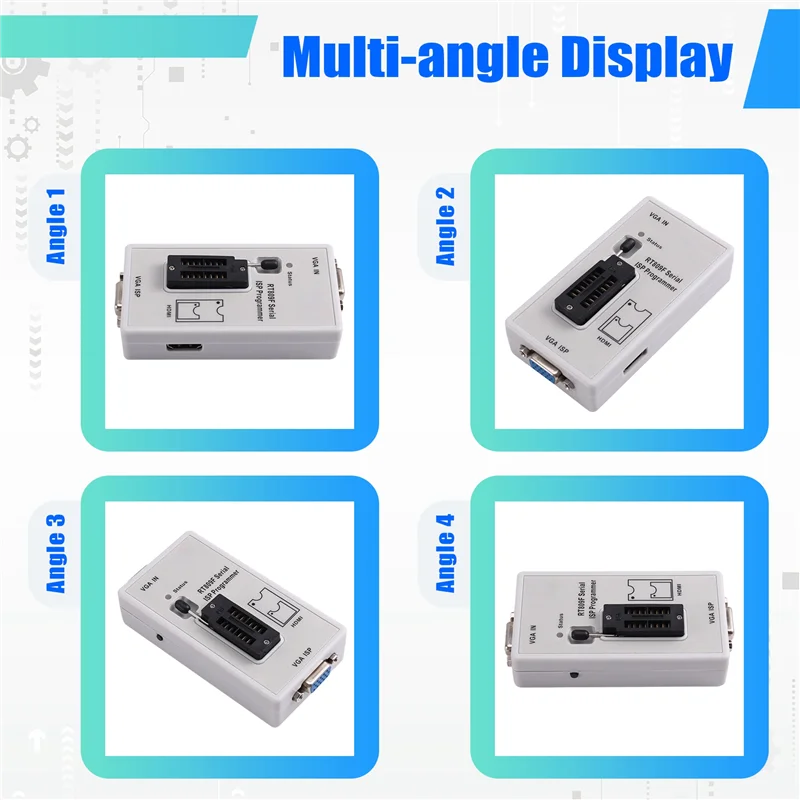 RT809F Set BIOS Burner LCD USB Chip Eeprom Programmer ISP USB Alat Perbaikan Mobil dengan 11 Adaptor