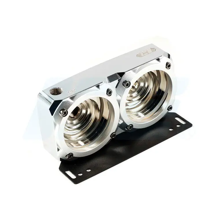 IceMan Cooler double D5 water pump serial pump cover, all copper electroplating model, support Ouku EK water cooling pump