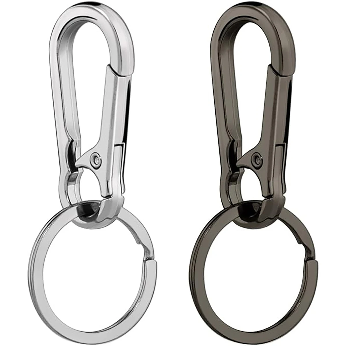 Gourd Buckle Keychains Climbing Hook Stainless Steel Car Strong Carabiner Shape Keychain Accessories Metal Key Chain Ring image 2