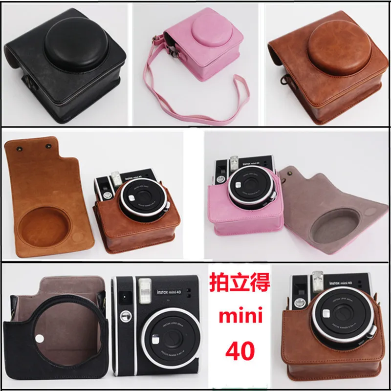 For Fuji Polaroid instax mini 40 camera bag protective leather case mini 40 case