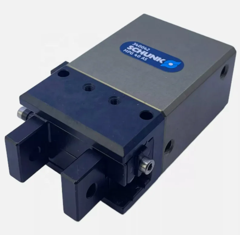 ID original SCHUNK MPG 40-AS 340042   Garra de ar Um manipulador para agarrar componentes pequenos