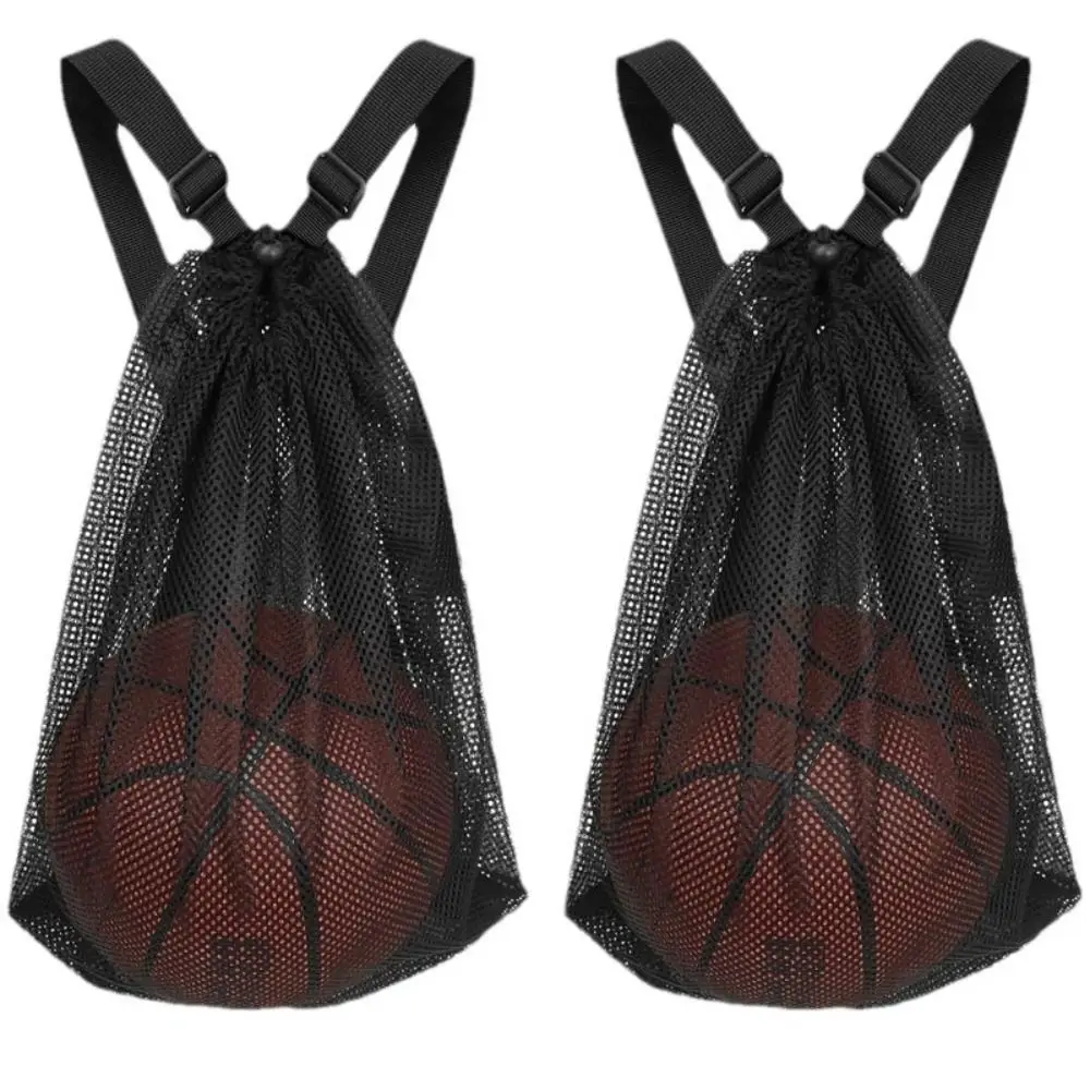 

Single Ball Bag Basketball Mesh Bag Storage Bags Crossbody Basketball Backpack Carrying Case Sport Organizer