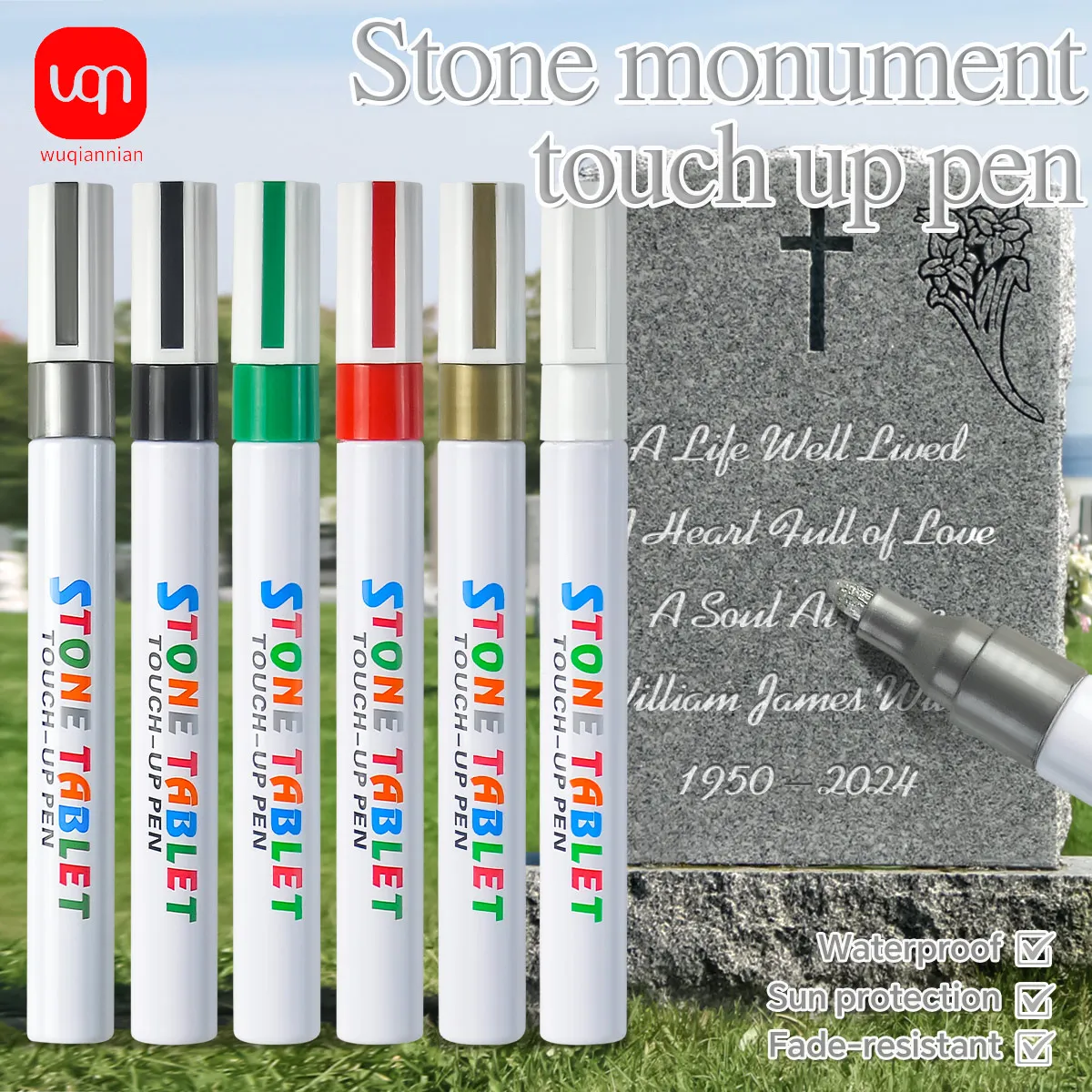 

WQN-6PCS Waterproof Car Tire Oil Stain Pen Automatic Rubber Tire Paint Care Cleaning Shampoo Polishing Universal Brush