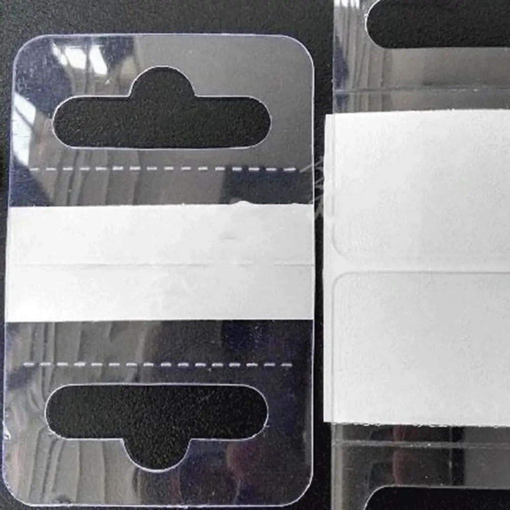 100Pcs Hanging Tags Multi-shapes Hanging Tabs Package Box Clear Hanging Tabs