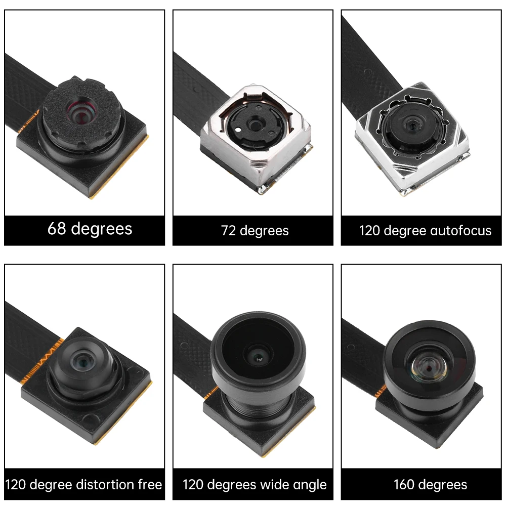 OV5640 Camera Module HD 5 Million Pixels 68/72/120/160 Degree Auto Focus Lens For Singlechip Development Board DVP Interface