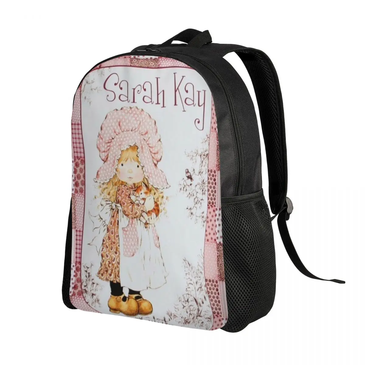 Sarah Kay Kitten Knitted Backpack Daypack Large Capacity Boys Girls BookBag School Bag Shoulder Bags for Men Women