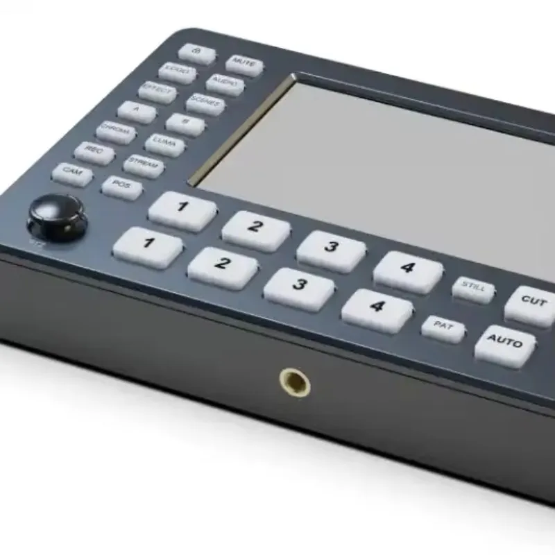 Broadcast Video Streaming Switcher 4 Channel HDMI Switcher Live Stream Mixer Video Switcher For Live And Broadcast Keyboard