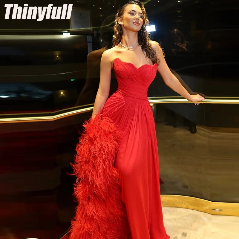 

Thinyfull Mermaid Chiffon Prom Dress 2026 Sleeveless Holiday Style Dress Vestidos De Fiesta Elegantes Robe De Soirée Customized