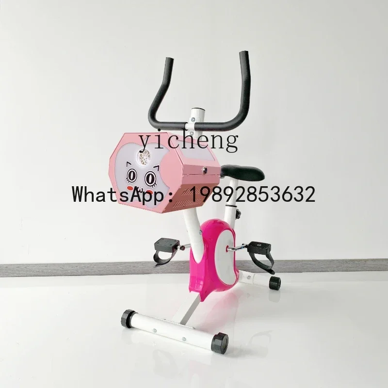 AE  Children's Shared Bubble Bicycle Remote Control Start Bubble Motorcycle Square Night Market Stall