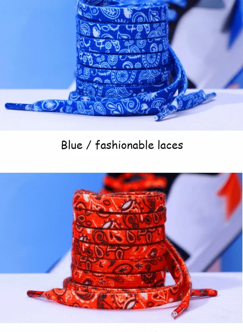 Neue flache Schnürsenkel aus Cashewbaum für Sneaker, hohe Canvas-Sneaker, Basketball-, Tennis- und Freizeitschuhe, Schuhzubehör – Detail 10