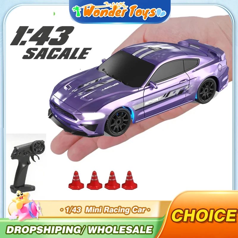 

1/43 Mini Rc Drift Car 2.4G Remote Controlled Car 4Wd Drive Drifting Radio Control Full-Scale High-Speed Vehicles Electric Toys