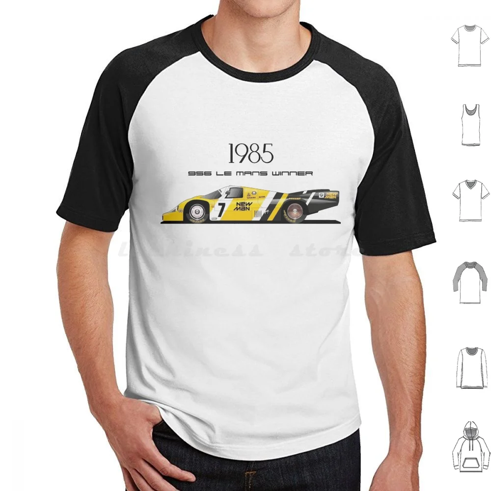 1985 24 Hour Endurance Winning 956 Race Car T Shirt 6xl Cotton Cool Tee 956 956b Bandit Racing Bandit Racing Racecar Group C