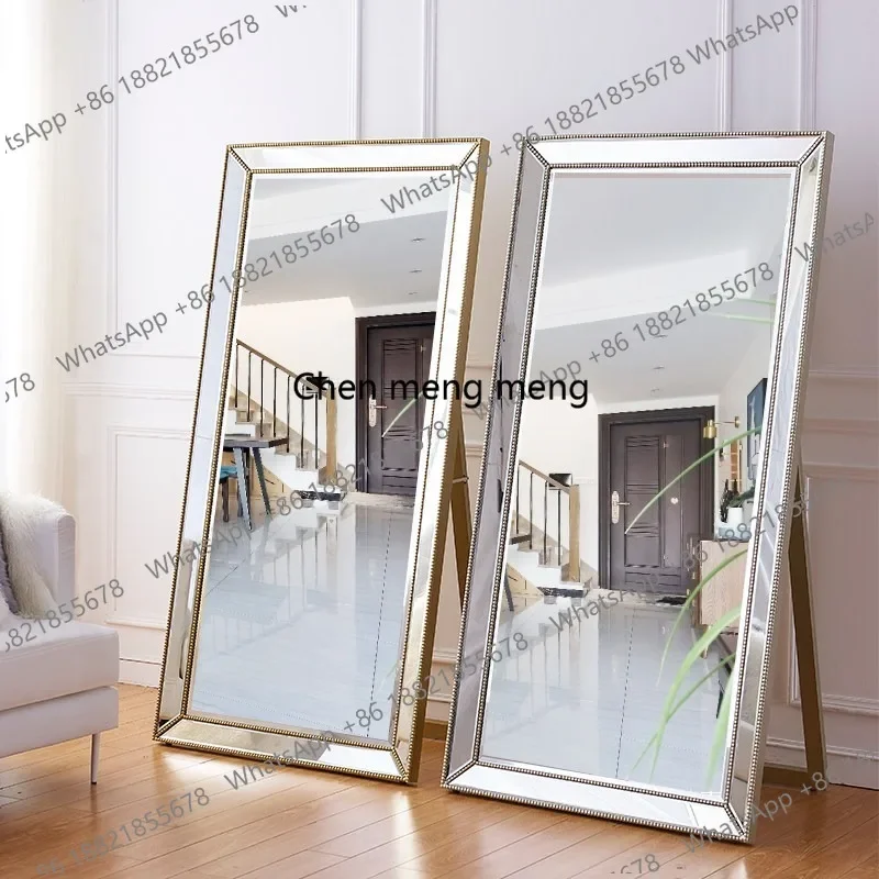 X188 Dressing mirror wall hanging full body floor three-dimensional mirror clothing store fitting mirror