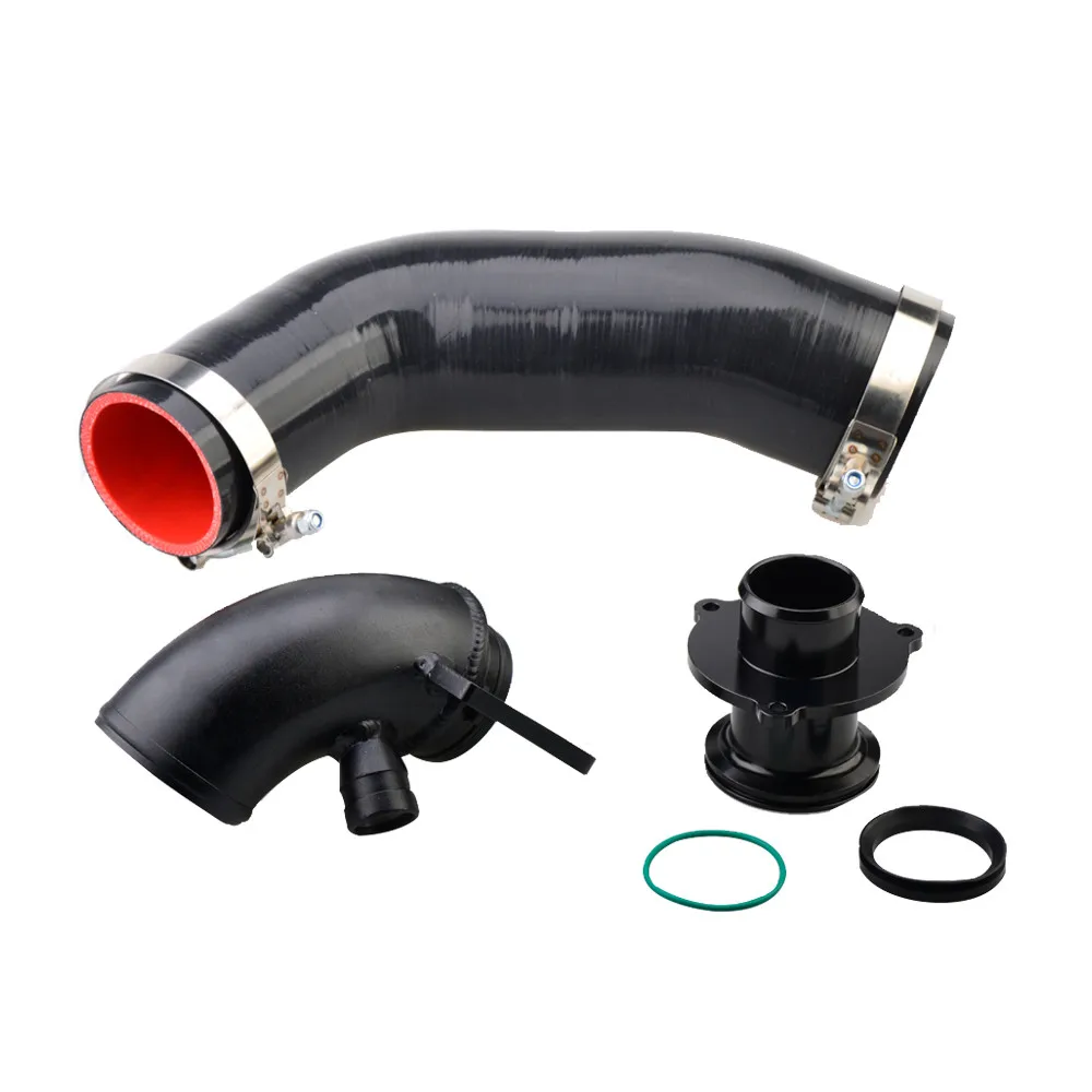 New Silicone Intake Hose Pipe Turbo Inlet Elbow Muffler Delete For VW Golf MK7 R 2015+ V8 MK3 A3 S3 TT EA888 3gen Engine