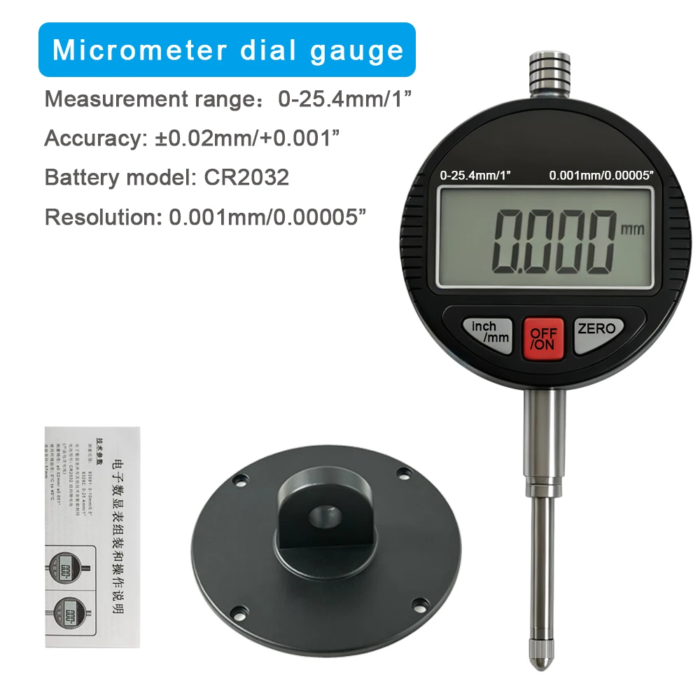 0-12,7 mm/0,5' 0-25,4 mm/1' Messbereich Digitaler Messschieber Präzisionswerkzeug 0,01 mm/0,005' 0,001 mm/0,0005' Prüfwerkzeuge – Detail 9