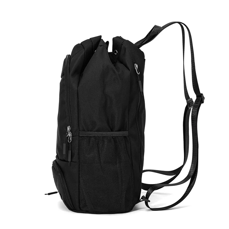 21L Large Capacity Basketball Sports Backpack Waterproof Shoe Compartment Drawstring Storage Bag Men Travel Cycling Camping Bags view 4