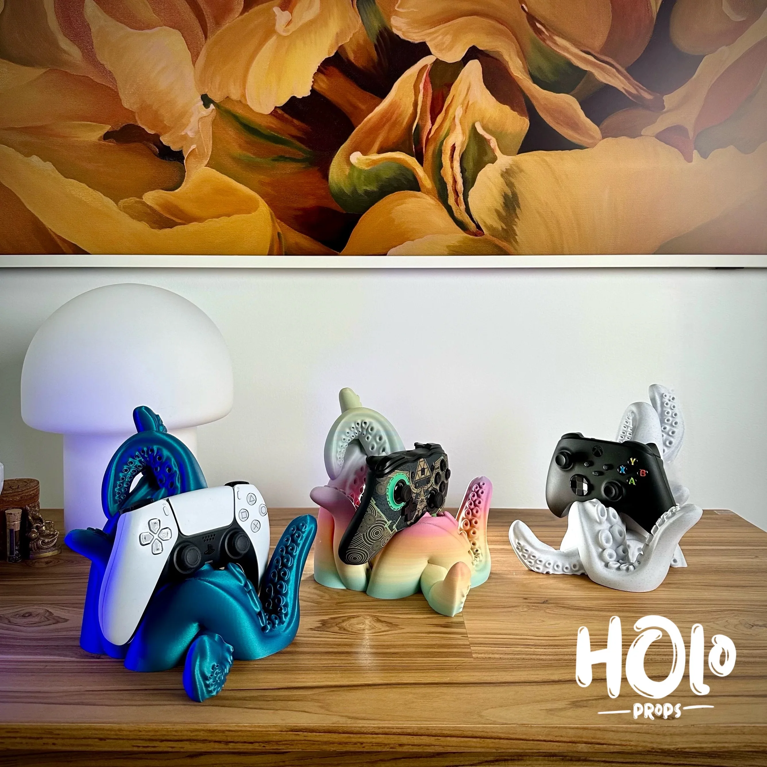 Geeignet für PS5, Xbox Game Controller-Halter, 3D-Druck-Tentakel-Oktopus-Aufbewahrungsständer