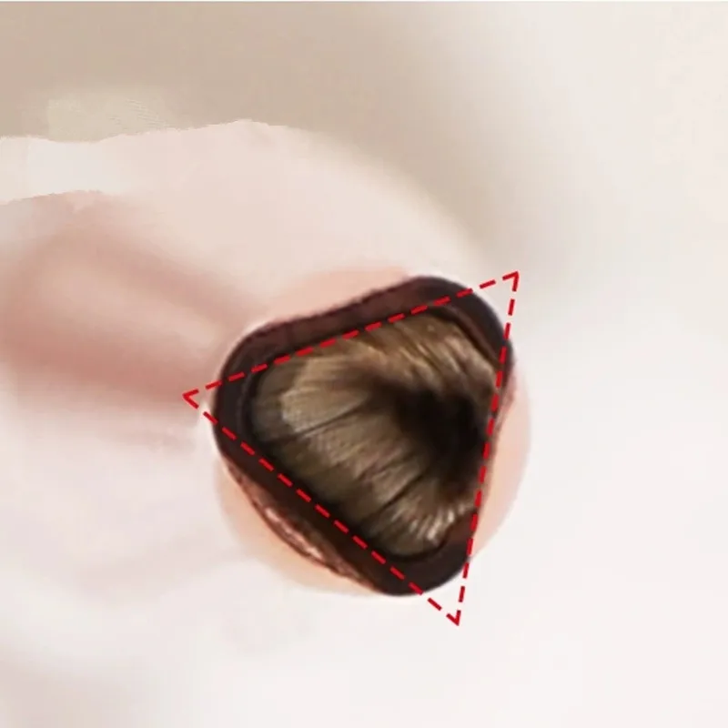 1PCS Triangular Petal Nail Brush Acrylic Nail Art Liner Brush Stripes Grid Flower Painting Drawing PenManicure Tools